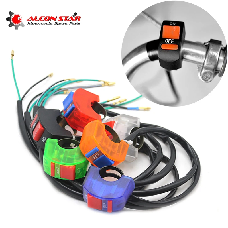 Alconstar- 1 pcs 6 Color Motorcycle Motorbike Switches Bullet Connector Handlebar ON/OFF Button Push Switch for Motor ATV Bike
Alconstar- 1 pcs 6 Color Motorcycle Motorbike Switches Bullet Connector Handlebar ON/OFF Button Push Switch for Motor ATV Bike