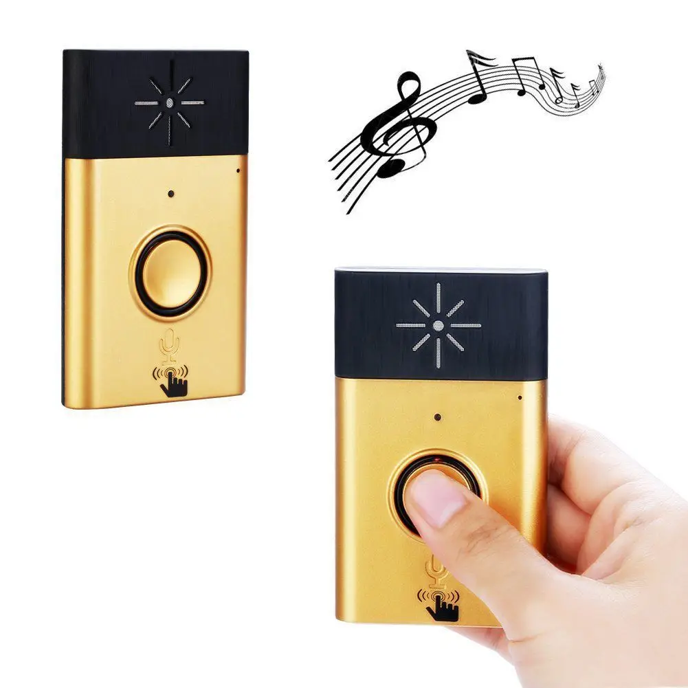 Wireless walkie-talkie doorbell, remote doorbell and buzzer over 600 feet, with a button transmitter and receiver
Wireless walkie-talkie doorbell, remote doorbell and buzzer over 600 feet, with a button transmitter and receiver