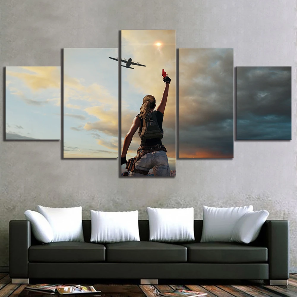 5 Piece New PUBG Canvas Painting PUBG Video Game Poster Wall Art for Living Room Decor
5 Piece New PUBG Canvas Painting PUBG Video Game Poster Wall Art for Living Room Decor