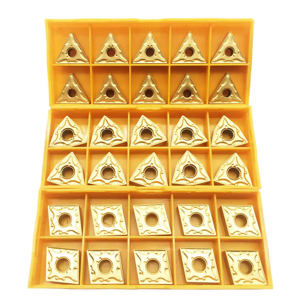 Carbide Inserts CNMG431+TNMG331+WNMG431 Carbide Insert For Lathe Turning Tool Holder 30pcs/Set
Carbide Inserts CNMG431+TNMG331+WNMG431 Carbide Insert For Lathe Turning Tool Holder 30pcs/Set