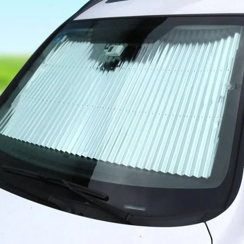 46CM Summer Car Sun Shades for Windshield Car Retractable Curtain with UV Protection Windshield Sunshades Car Styling Car Cover
46CM Summer Car Sun Shades for Windshield Car Retractable Curtain with UV Protection Windshield Sunshades Car Styling Car Cover