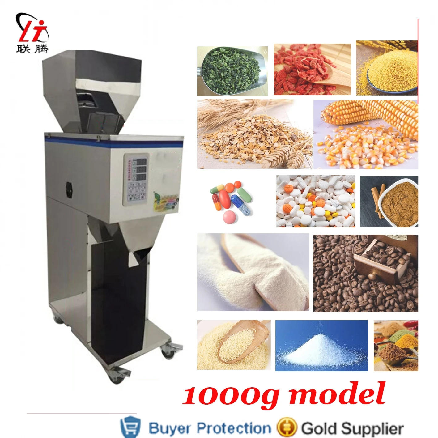 1000g Doser Rice Powder Corn Grain Weighing And Filling Machine Tea Leaf Medicine Seed Salt Packing Bean Filler Free Shipping
1000g Doser Rice Powder Corn Grain Weighing And Filling Machine Tea Leaf Medicine Seed Salt Packing Bean Filler Free Shipping