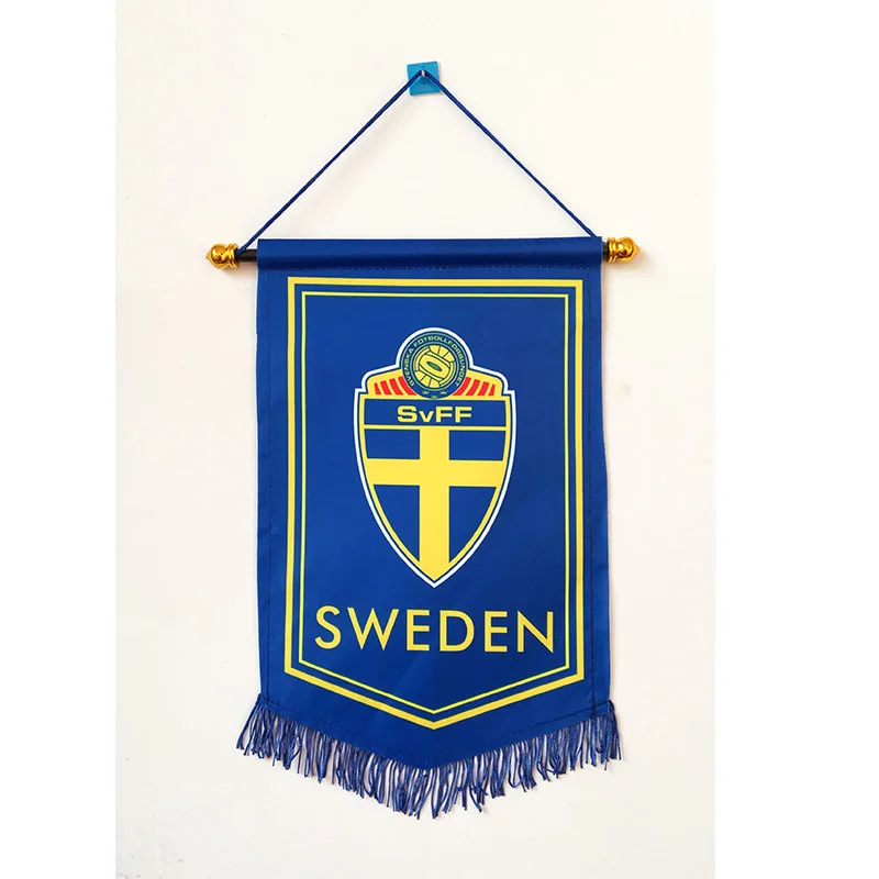 2018 Football World Cup Sweden National Football 36cm*23cm Size Double Sides Christmas decorations Hanging Flag Banner Gifts
2018 Football World Cup Sweden National Football 36cm*23cm Size Double Sides Christmas decorations Hanging Flag Banner Gifts