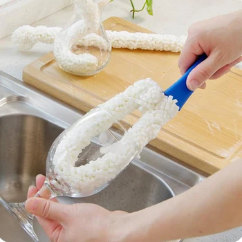 Creative Plastic Flexible Wand Foam Sponge Wine Bottle Glass Decanter Coffee Cups Hand Washing Cleaning Brush Scrubber Cleaner
Creative Plastic Flexible Wand Foam Sponge Wine Bottle Glass Decanter Coffee Cups Hand Washing Cleaning Brush Scrubber Cleaner