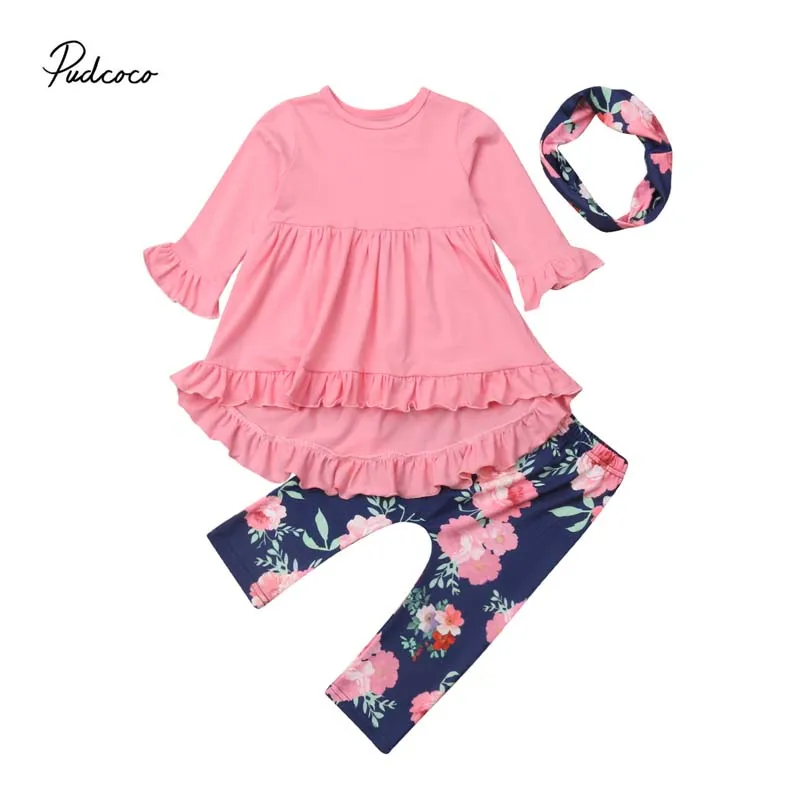 Flower Girls 3Pcs Toddler Kid Baby Girl Clothes Cotton Flare Sleeve Top Dress Long Floral Pants Scarf 2018 Autumn Sets For Girl
Flower Girls 3Pcs Toddler Kid Baby Girl Clothes Cotton Flare Sleeve Top Dress Long Floral Pants Scarf 2018 Autumn Sets For Girl