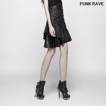 Gothic Asymmetrical Ruffled Hem Crack Fabric Skirt Punk Stretch High Waist Knitted sexy slim Half Skirts PUNK RAVE WQ-379BQF
Gothic Asymmetrical Ruffled Hem Crack Fabric Skirt Punk Stretch High Waist Knitted sexy slim Half Skirts PUNK RAVE WQ-379BQF