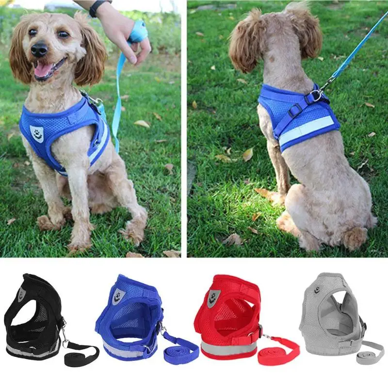 Breathable Mesh Small Dog Pet Harness and Leash Set Puppy Cat Vest Harness Collar For Chihuahua Pug Bulldog Cat arnes perro
Breathable Mesh Small Dog Pet Harness and Leash Set Puppy Cat Vest Harness Collar For Chihuahua Pug Bulldog Cat arnes perro