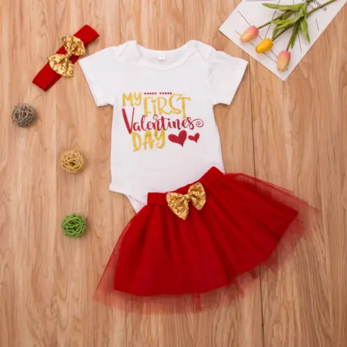 2019 Valentine's Day 3Pcs Newborn Baby Girl Heart Romper Jumpsuit Tutu Tulle Skirt Infant Toddler Clothes Outfit Set
2019 Valentine's Day 3Pcs Newborn Baby Girl Heart Romper Jumpsuit Tutu Tulle Skirt Infant Toddler Clothes Outfit Set