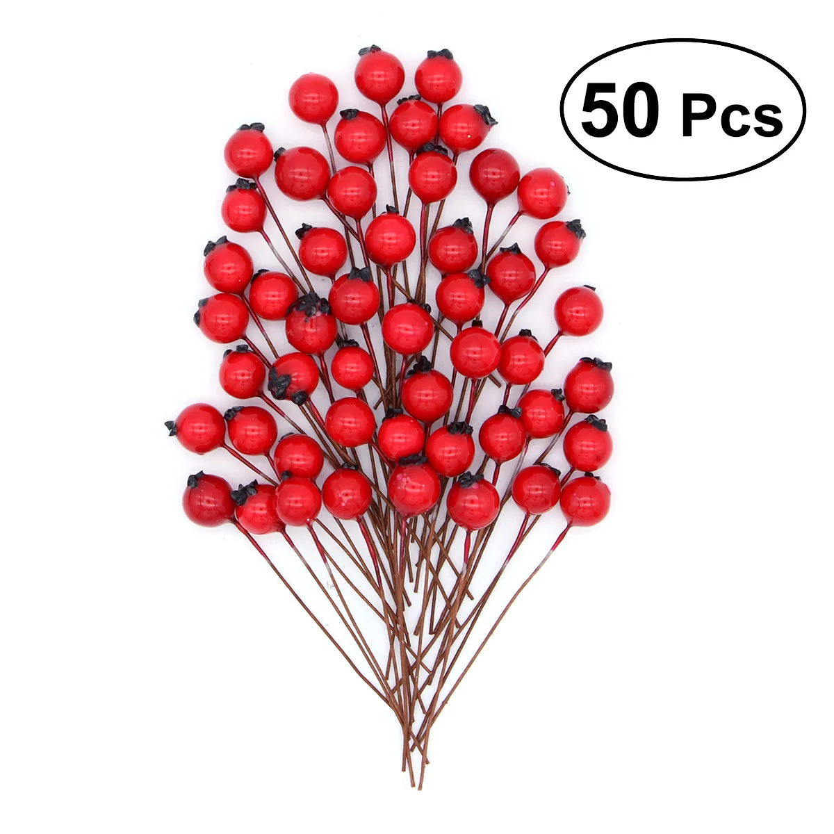 50Pcs/lot Small Artificial Fruit Berries with Stem Fake Flowers Cherry Stamens DIY Craft Accessory (Red)
50Pcs/lot Small Artificial Fruit Berries with Stem Fake Flowers Cherry Stamens DIY Craft Accessory (Red)