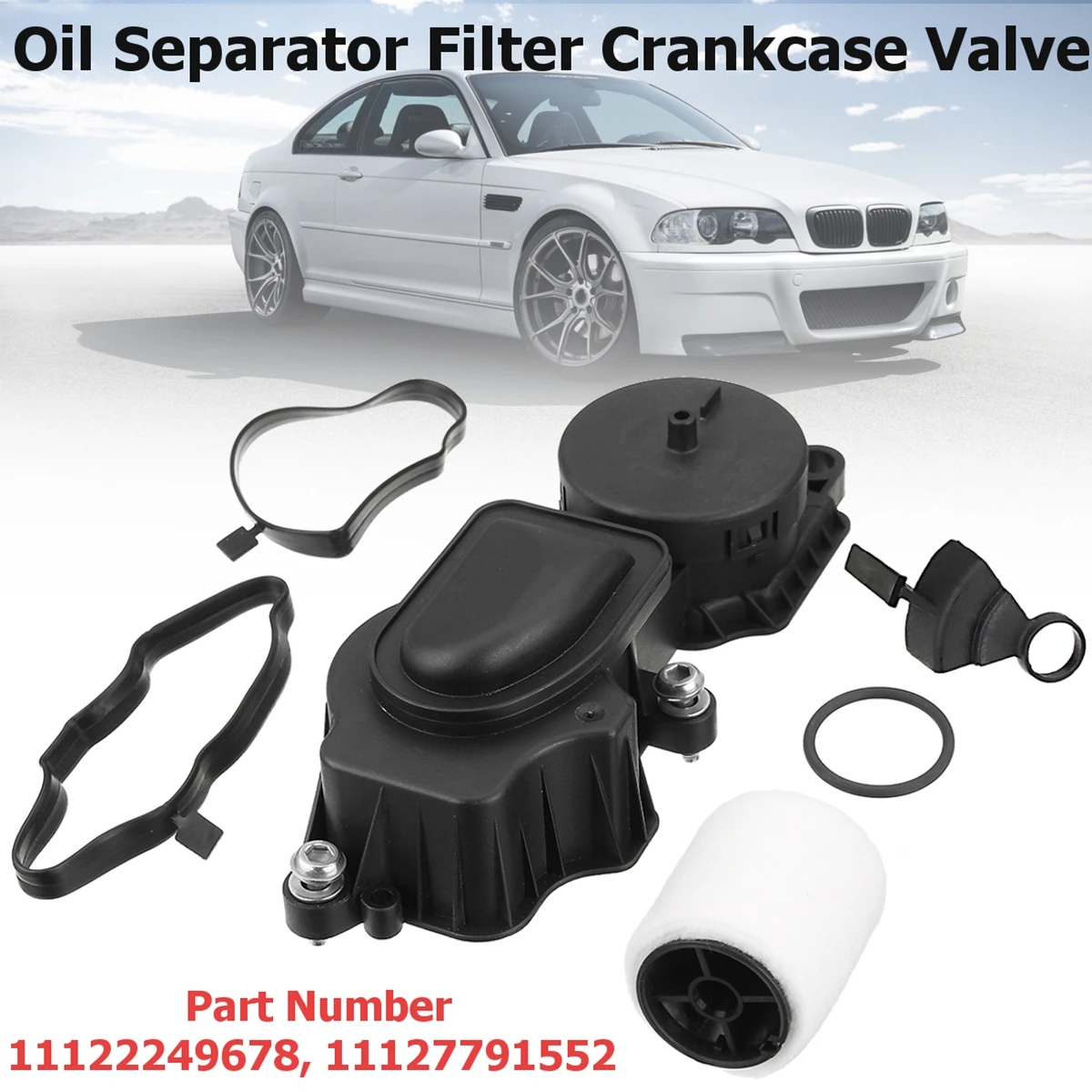 Oil Separator Filter Crankcase Valve for BMW E46 E39 320d 520d 11122249678 11127791552
Oil Separator Filter Crankcase Valve for BMW E46 E39 320d 520d 11122249678 11127791552