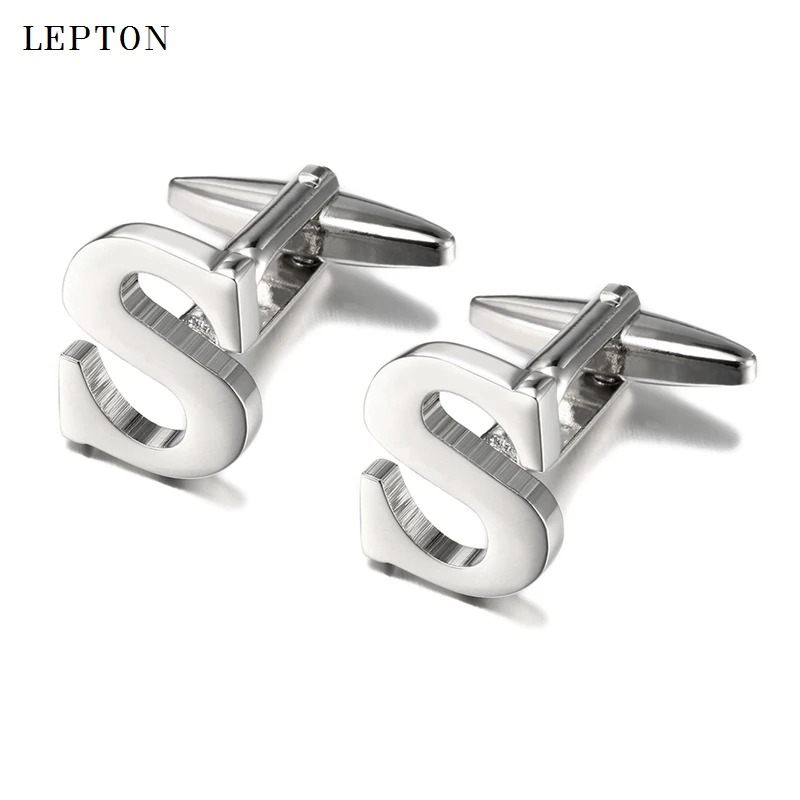 Hot Sale Letters S Cufflinks For Mens Lepton High Quality Gold & Silver Color Metal Wedding Men Shirt Cuff Links Gemelos
Hot Sale Letters S Cufflinks For Mens Lepton High Quality Gold & Silver Color Metal Wedding Men Shirt Cuff Links Gemelos