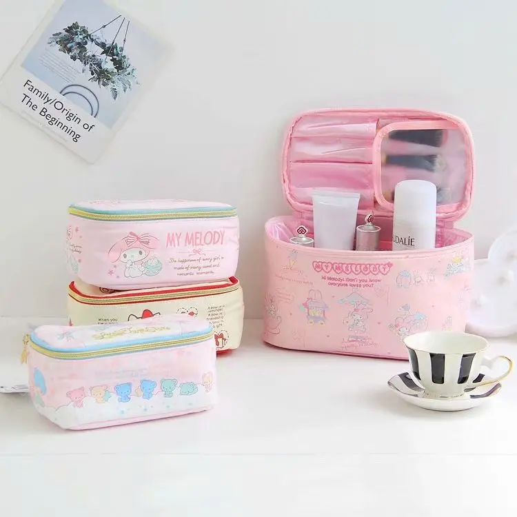Cartoon Portable Zipper Cosmetic Bag My Melody Kitty Little Twin Stars Brush Case Handbag Travel Organizer Storage Bag Female
Cartoon Portable Zipper Cosmetic Bag My Melody Kitty Little Twin Stars Brush Case Handbag Travel Organizer Storage Bag Female