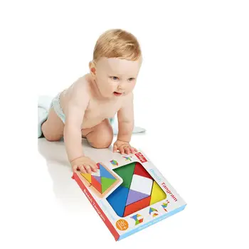 Large 7 Piece Colorful Wooden Tangram Jigsaw Puzzle Square Board Educational Baby Toy
Large 7 Piece Colorful Wooden Tangram Jigsaw Puzzle Square Board Educational Baby Toy