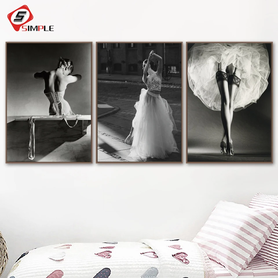 Black and White Elegant Ballet Dance Poster Prints Photo Nordic Style Girl Portrait Wall Art Pictures Home Decor Canvas Painting
Black and White Elegant Ballet Dance Poster Prints Photo Nordic Style Girl Portrait Wall Art Pictures Home Decor Canvas Painting