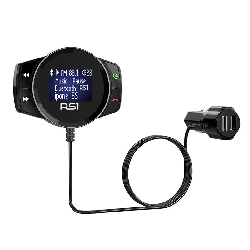 Onever Bluetooth FM Transmitter Car MP3 Player Modulator Handsfree Dual USB 3.1A Fast Charger Adapter for iPhone X
Onever Bluetooth FM Transmitter Car MP3 Player Modulator Handsfree Dual USB 3.1A Fast Charger Adapter for iPhone X
