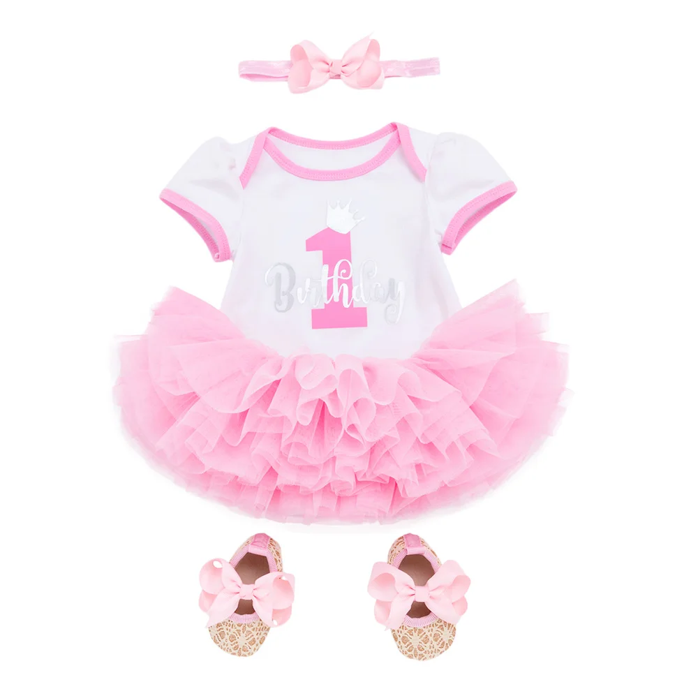 4 Pcs/Set Girls Birthday Clothing Set Baby Cotton Romper tutu Skirt Suit Newborn Princess Easter Party Costumes Infant Jumpsuit
4 Pcs/Set Girls Birthday Clothing Set Baby Cotton Romper tutu Skirt Suit Newborn Princess Easter Party Costumes Infant Jumpsuit
