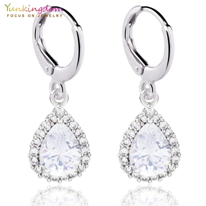 Yunkingdom Water Drop Crystal Earrings Classic Dangle/Drop Earring for Women Fashion jewelry Wholesale H0016
Yunkingdom Water Drop Crystal Earrings Classic Dangle/Drop Earring for Women Fashion jewelry Wholesale H0016