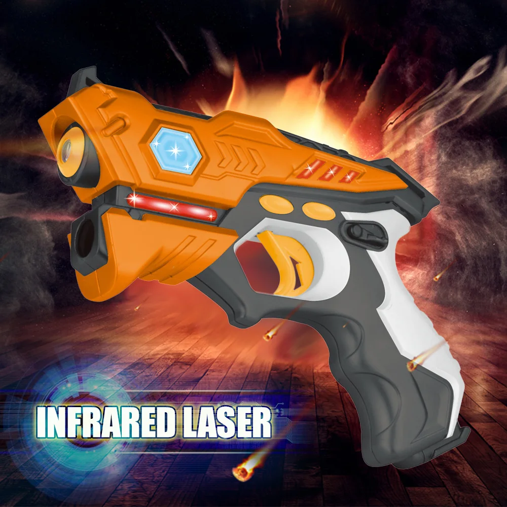 4Pcs Infrared Laser Tag Blaster Laser Indoor and Outdoor Family Activity 2019 New Gun Toy for Kids and Adults Gift
4Pcs Infrared Laser Tag Blaster Laser Indoor and Outdoor Family Activity 2019 New Gun Toy for Kids and Adults Gift