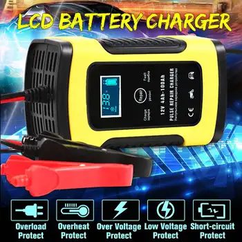 Leory 110-220V 12V 6A Pulse-Repair Battery Charger for Automatic Maintainer Motorcycle Car Smart Charging Lead Acid Batteries
Leory 110-220V 12V 6A Pulse-Repair Battery Charger for Automatic Maintainer Motorcycle Car Smart Charging Lead Acid Batteries