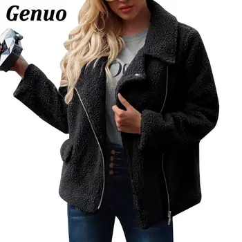 Genuo Faux Fur Coat Women Autumn Winter Pocket Warm Soft Zipper Fur Jacket Female Fluffy Plush Overcoat Casual Outerwear Parka
Genuo Faux Fur Coat Women Autumn Winter Pocket Warm Soft Zipper Fur Jacket Female Fluffy Plush Overcoat Casual Outerwear Parka