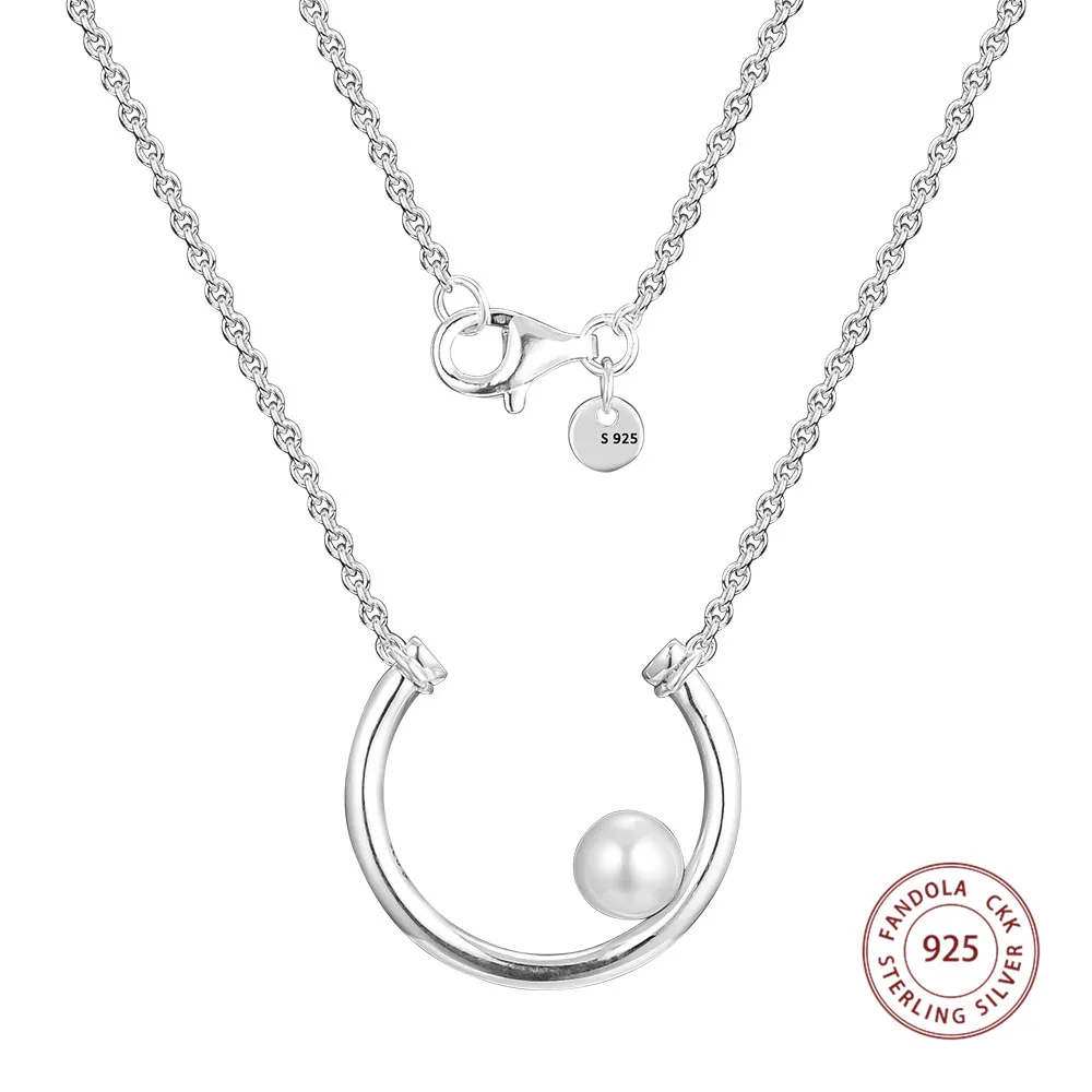 Contemporary Pearl Necklace 925 Sterling Silver Link Chain Pendant Necklaces Women DIY Jewelry Accessories mujer
Contemporary Pearl Necklace 925 Sterling Silver Link Chain Pendant Necklaces Women DIY Jewelry Accessories mujer