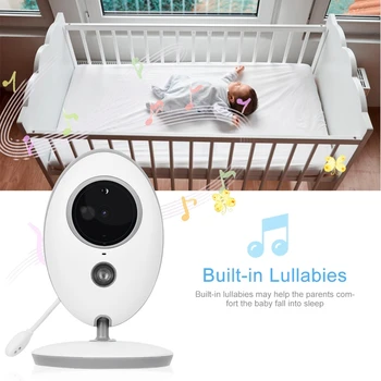 2.4in Wireless 24h Baby Monitor Video Camera Intercom Night Vision Lullabies With Temperature Sensor Portable Design
2.4in Wireless 24h Baby Monitor Video Camera Intercom Night Vision Lullabies With Temperature Sensor Portable Design