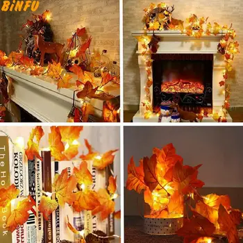 Maple Leaves LED String Lights 1.5M 10LED/3M 20LED Autumn Stair Railing Decoration Plants Fence Party Lights AA Battery Operated
Maple Leaves LED String Lights 1.5M 10LED/3M 20LED Autumn Stair Railing Decoration Plants Fence Party Lights AA Battery Operated