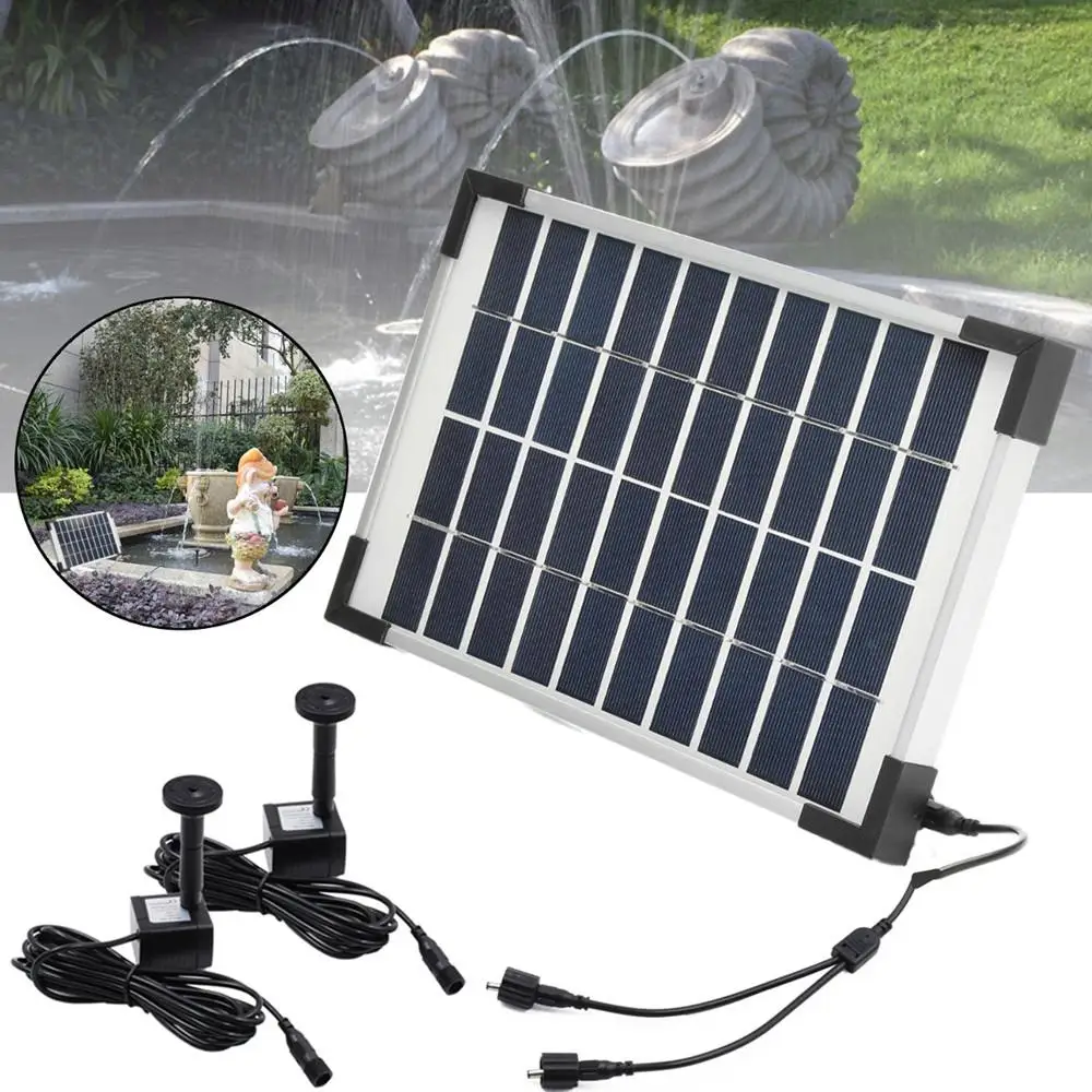 10V 5W Solar Power Fountain Panel Kit Garden Water Pump for Birdbath Pool Watering Wide Irrigation Pumps Led Solar for Garden
10V 5W Solar Power Fountain Panel Kit Garden Water Pump for Birdbath Pool Watering Wide Irrigation Pumps Led Solar for Garden