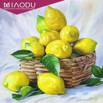 Miaodu 5D DIY Diamond Painting Cross Stitch Fruit Mosaic Diamond Embroidery Lemon Picture Rhinestones Home Decor Accessories 
Miaodu 5D DIY Diamond Painting Cross Stitch Fruit Mosaic Diamond Embroidery Lemon Picture Rhinestones Home Decor Accessories