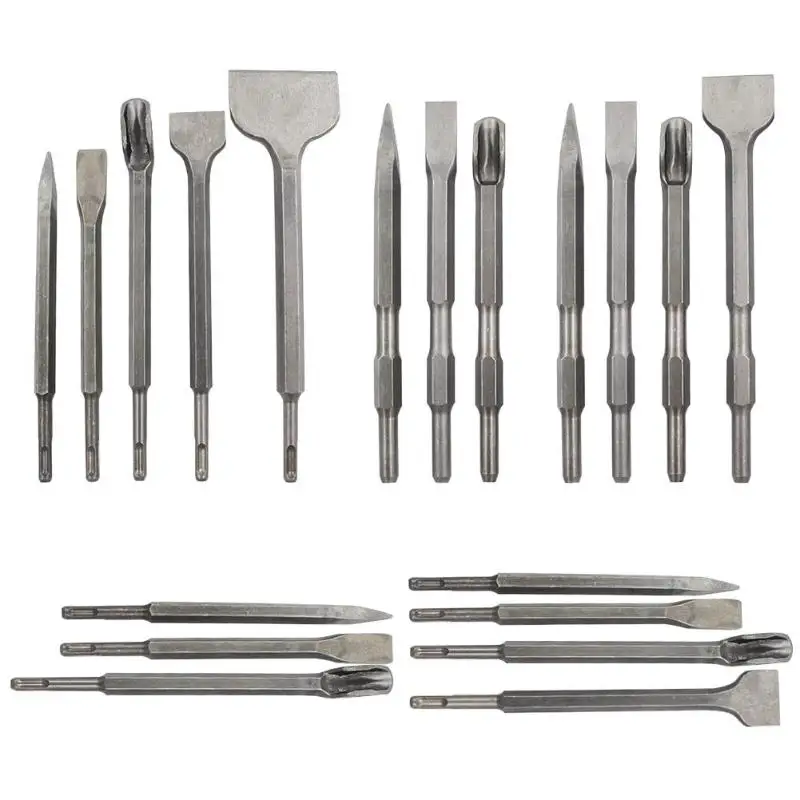 5 Type U-shaped Round Handle Drill Bits Set Pointed Widen Flat Hexagonal Chisel Concrete Electric Hammer Drill Bits Set
5 Type U-shaped Round Handle Drill Bits Set Pointed Widen Flat Hexagonal Chisel Concrete Electric Hammer Drill Bits Set