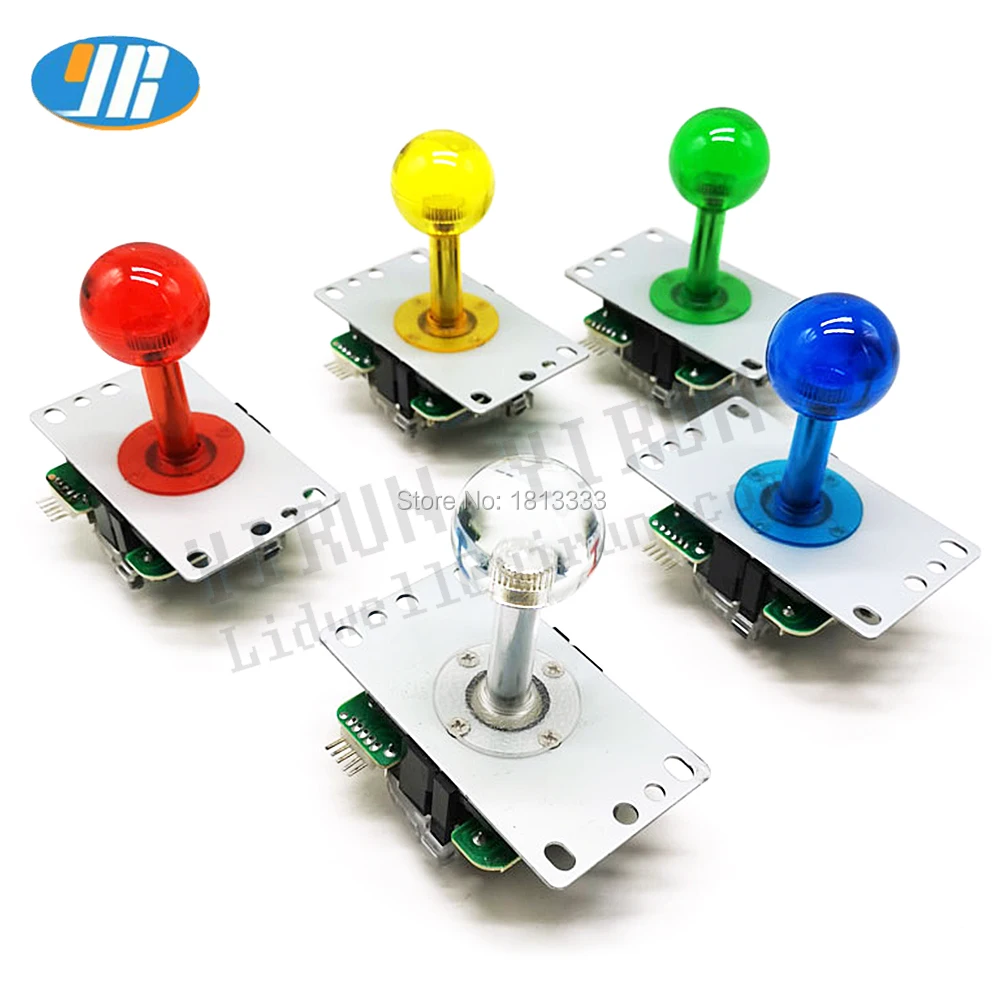 Arcade Joystick Copy SANWA Joystick With Clear Ball Top Round Gate 5Pin PCB Board 4 Way 8 Way Stick For Zero Delay Arcade
Arcade Joystick Copy SANWA Joystick With Clear Ball Top Round Gate 5Pin PCB Board 4 Way 8 Way Stick For Zero Delay Arcade