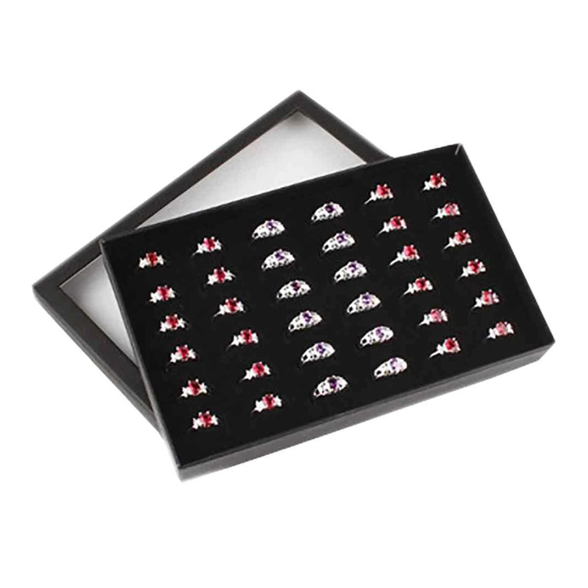 Exquisite Practical Fine 36 Slot Ring Display Tray Organizer Show Case Jewelry Earring Holder Storage Box Transparent Window
Exquisite Practical Fine 36 Slot Ring Display Tray Organizer Show Case Jewelry Earring Holder Storage Box Transparent Window