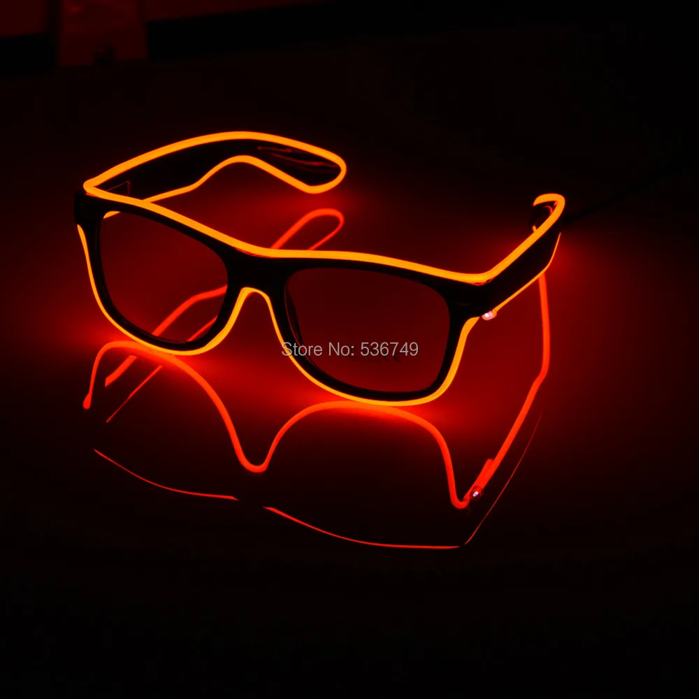 Wholesale EL Wire LED Glasses Glowing Party Supplies Lighting Novelty Gift Bright Light Festival Party Glow Sunglasses
Wholesale EL Wire LED Glasses Glowing Party Supplies Lighting Novelty Gift Bright Light Festival Party Glow Sunglasses