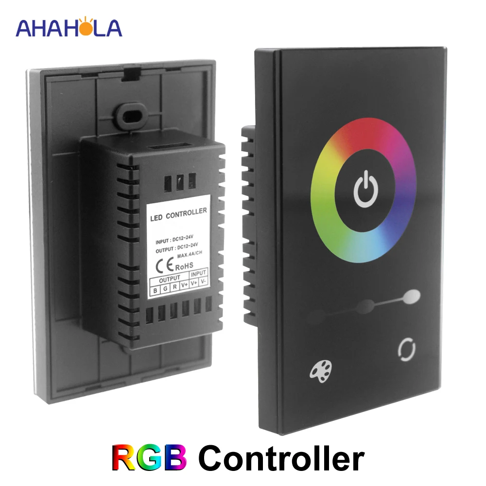 Touch Switch Control 12v 24v 3528 5050 Rgb led strip controller Output 4A/channel Led Rgb Controller for Led Strip
Touch Switch Control 12v 24v 3528 5050 Rgb led strip controller Output 4A/channel Led Rgb Controller for Led Strip
