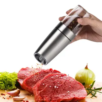 1PC Automatic Electric Pepper Grinder Salt Mill With LED Light Free Kitchen Seasoning Grinding Tool Automatic Mills Dropshipping
1PC Automatic Electric Pepper Grinder Salt Mill With LED Light Free Kitchen Seasoning Grinding Tool Automatic Mills Dropshipping