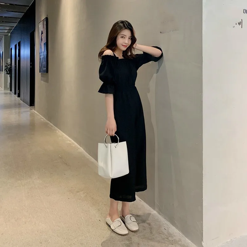 Spring Summer Chiffon Jumpsuit Women Solid Casual Wide Leg Pants Camis Overall Elegant Black Playsuit
Spring Summer Chiffon Jumpsuit Women Solid Casual Wide Leg Pants Camis Overall Elegant Black Playsuit