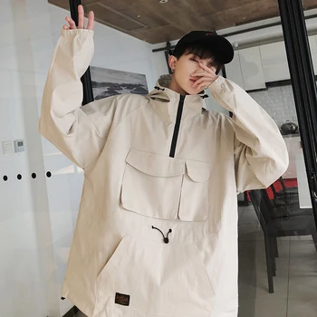 2019 Spring Men's Fashion Loose Bf Wind Work Clothes Pullover Loose Coat Hoodie Hoodies Cotton Casual Sweatshirt Size M-2XL
2019 Spring Men's Fashion Loose Bf Wind Work Clothes Pullover Loose Coat Hoodie Hoodies Cotton Casual Sweatshirt Size M-2XL