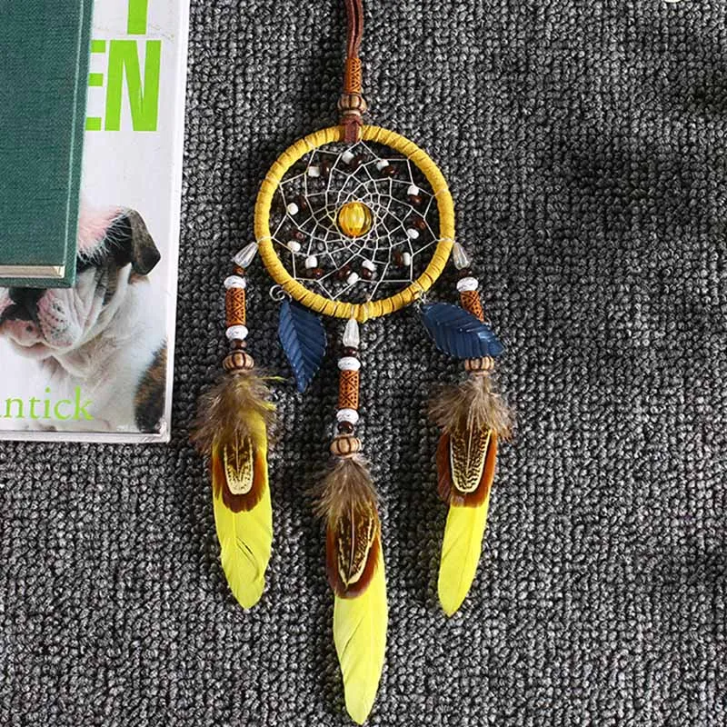 Yellow car pendant handwork dream catcher 7 cm hang decoration car decoration girlfriend gift creative gifts car decoration 
Yellow car pendant handwork dream catcher 7 cm hang decoration car decoration girlfriend gift creative gifts car decoration