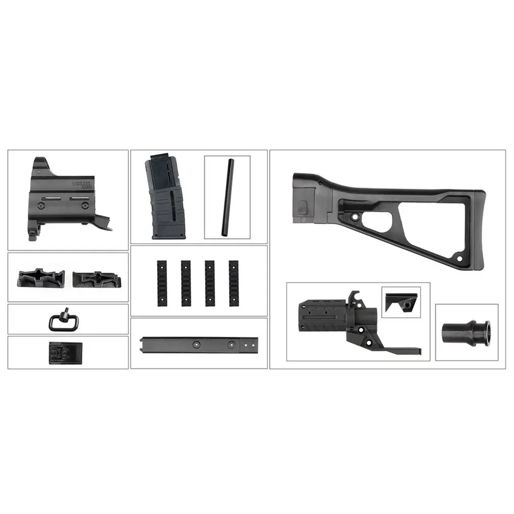 Worker STF-W023 UMP9 Style Mod Kits Set With Black Adaptor for Nerf N-Strike Elite Stryfe Blaster Toy Gun
Worker STF-W023 UMP9 Style Mod Kits Set With Black Adaptor for Nerf N-Strike Elite Stryfe Blaster Toy Gun