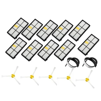 17pcs Vacuum Parts 10 Hepa Filter +5 Side Brushes +2 Rubber Bumper Guard Strip Accessory For iRobot Roomba 800 900 Series 870
17pcs Vacuum Parts 10 Hepa Filter +5 Side Brushes +2 Rubber Bumper Guard Strip Accessory For iRobot Roomba 800 900 Series 870