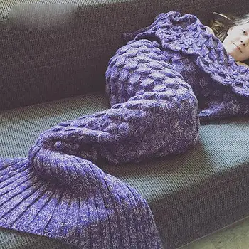 Mermaid Blanket Yarn Knitted Mermaid Tail Blanket Handmade Crochet Very Soft For Home Sofa Sleeping Bag Kids Adults Sleeping Bag
Mermaid Blanket Yarn Knitted Mermaid Tail Blanket Handmade Crochet Very Soft For Home Sofa Sleeping Bag Kids Adults Sleeping Bag