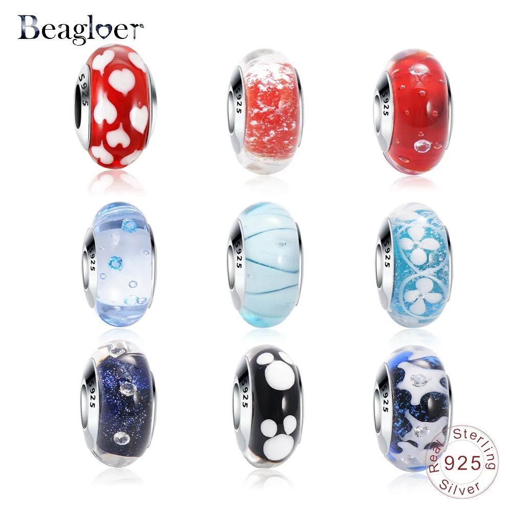 Beagloer 100% Real 925 Sterling Silver Effervescence Murano Glass Bead Fit Pandora Original Pandora Charm Bracelet Authentic
Beagloer 100% Real 925 Sterling Silver Effervescence Murano Glass Bead Fit Pandora Original Pandora Charm Bracelet Authentic