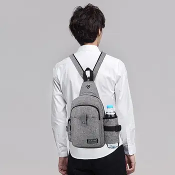 Men Chest Sling Bags with Side Bottle Pocket Female Male Shoulder PU Leather Satchel Messenger Chest Bag Outdoor Travel Backpack
Men Chest Sling Bags with Side Bottle Pocket Female Male Shoulder PU Leather Satchel Messenger Chest Bag Outdoor Travel Backpack