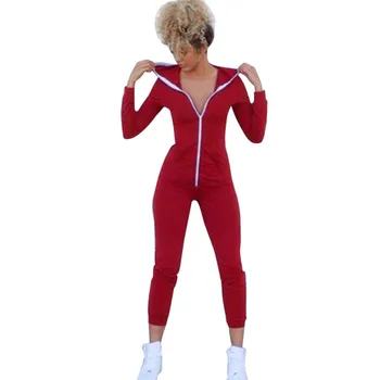 Women Sport Suit Jumpsuit Women Long Bodysuit Long Sleeve Zipper Hooded Jumpsuits Playsuit Body Feminino Dropshipping 30AT15
Women Sport Suit Jumpsuit Women Long Bodysuit Long Sleeve Zipper Hooded Jumpsuits Playsuit Body Feminino Dropshipping 30AT15