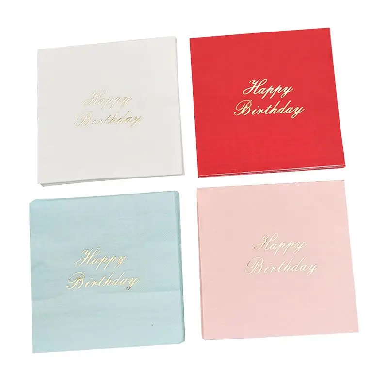 16pcs Gold Foil Napkins Happy Birthday Letters Tissue Disposable Paper Towel Party Supplies for Baby Shower Birthday Festival
16pcs Gold Foil Napkins Happy Birthday Letters Tissue Disposable Paper Towel Party Supplies for Baby Shower Birthday Festival