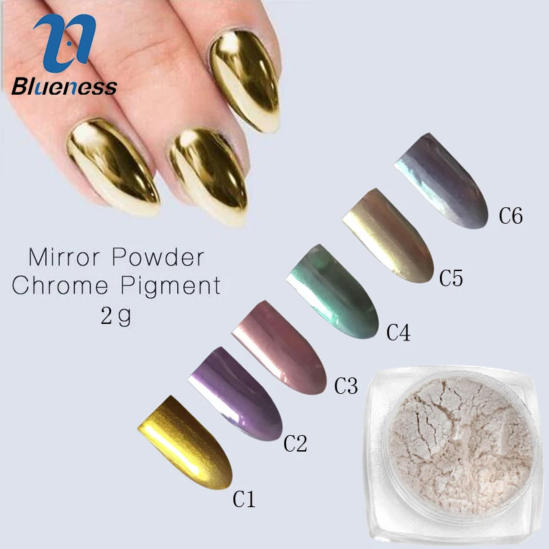 2g/Box 6 Colors Nail Art Mirror Powder DIY Chrome Glitters Powder Dust Pigment For Nails JH458
2g/Box 6 Colors Nail Art Mirror Powder DIY Chrome Glitters Powder Dust Pigment For Nails JH458