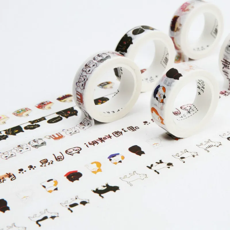 Creative Kawaii Cartoon Cat Masking Tape Cute DIY Decoration Handbook Diary Paper Washi Tape Stationary Sticker School 024036
Creative Kawaii Cartoon Cat Masking Tape Cute DIY Decoration Handbook Diary Paper Washi Tape Stationary Sticker School 024036