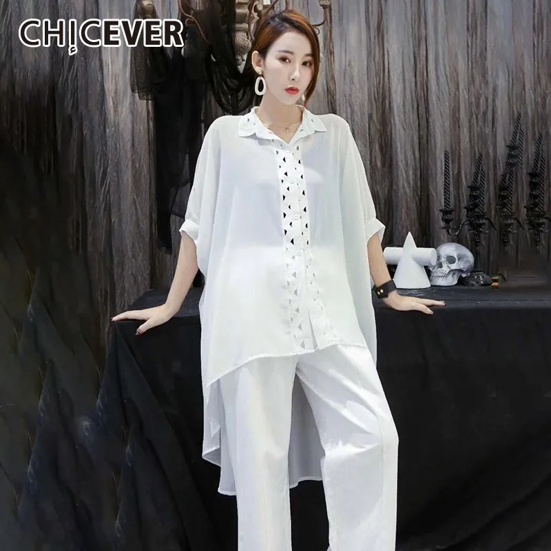 CHICEVER Spring Casual Chiffon Women Shirt Square Collar Half Sleeve Irregular Hem Hollow Out Button Loose Slim 2019 New
CHICEVER Spring Casual Chiffon Women Shirt Square Collar Half Sleeve Irregular Hem Hollow Out Button Loose Slim 2019 New