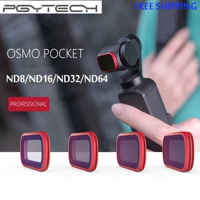 New PGYTECH ND Professional Filter Set ND8/ND16/ND32/ND64 Camera Lens Filters For DJI OSMO Pocket Accessories
New PGYTECH ND Professional Filter Set ND8/ND16/ND32/ND64 Camera Lens Filters For DJI OSMO Pocket Accessories