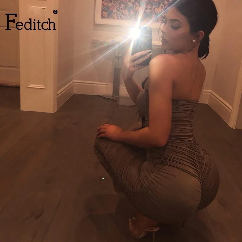 Feditch 2019 Pleated Glitter Sexy Maxi Dress Women Strapless Backless Party Dresses Sleeveless Elegant Long Dress Vestido Female
Feditch 2019 Pleated Glitter Sexy Maxi Dress Women Strapless Backless Party Dresses Sleeveless Elegant Long Dress Vestido Female